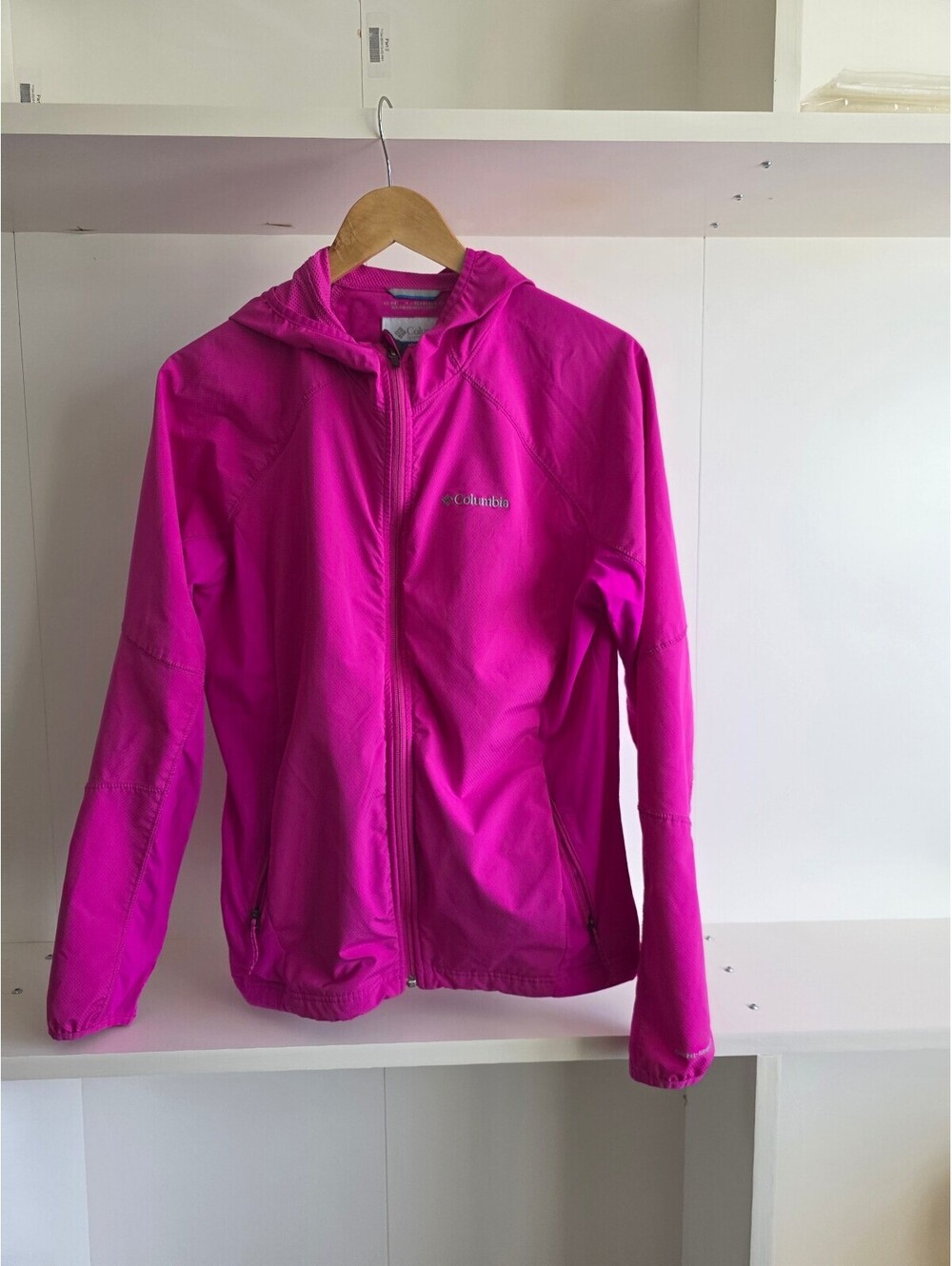 Columbia Omni-Shield Pink Lightweight Hooded Jacket size XL